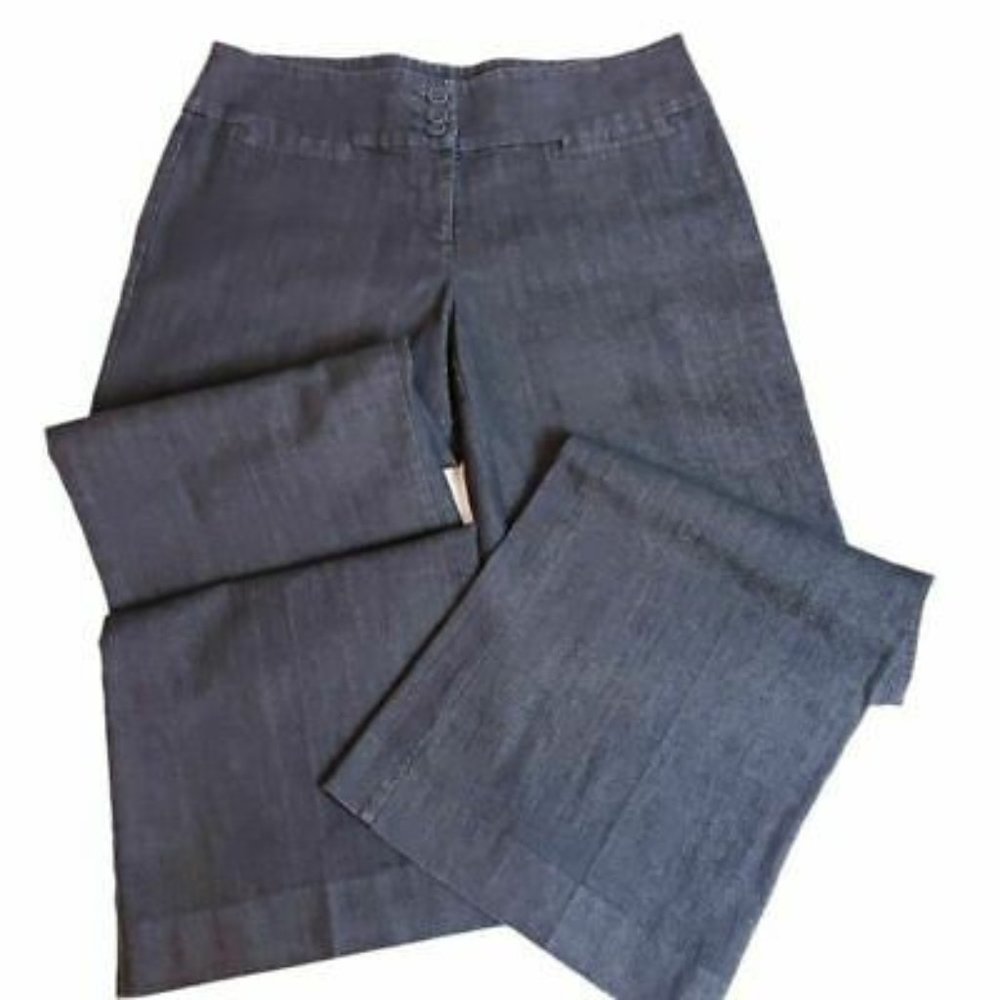 Long Tall Sally Women's Wide Leg Jeans Mid 12